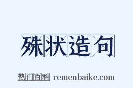 殊状造句是什么意思的图片